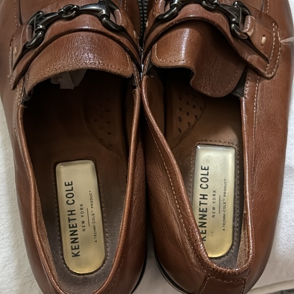 Kenneth Cole Broke Loafers brown leather men’s shoes Sz 11 - Picture 12 of 14